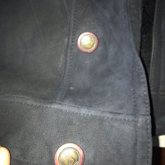 Yves saint Laurent black shearling jacket - Picture 8 of 8